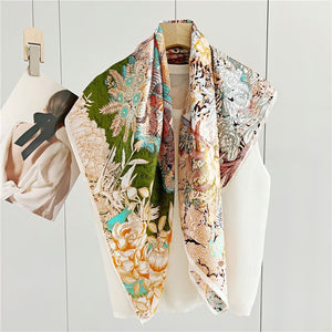 MaraSilk Pure Mulberry Silk Scarf - Square Crepe Satin MS393