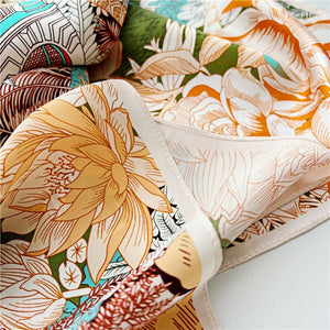 MaraSilk Pure Mulberry Silk Scarf - Square Crepe Satin MS393