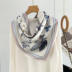 MaraSilk Pure Mulberry Silk Scarf - Square Crepe Satin MS394