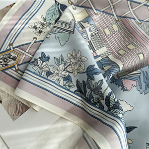 MaraSilk Pure Mulberry Silk Scarf - Square Crepe Satin MS394