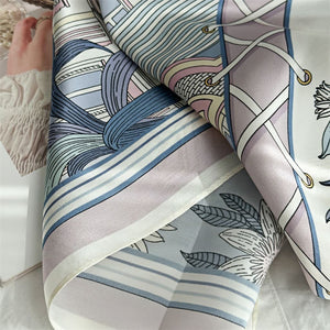 MaraSilk Pure Mulberry Silk Scarf - Square Crepe Satin MS394