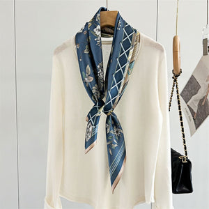 MaraSilk Pure Mulberry Silk Scarf - Square Crepe Satin MS394