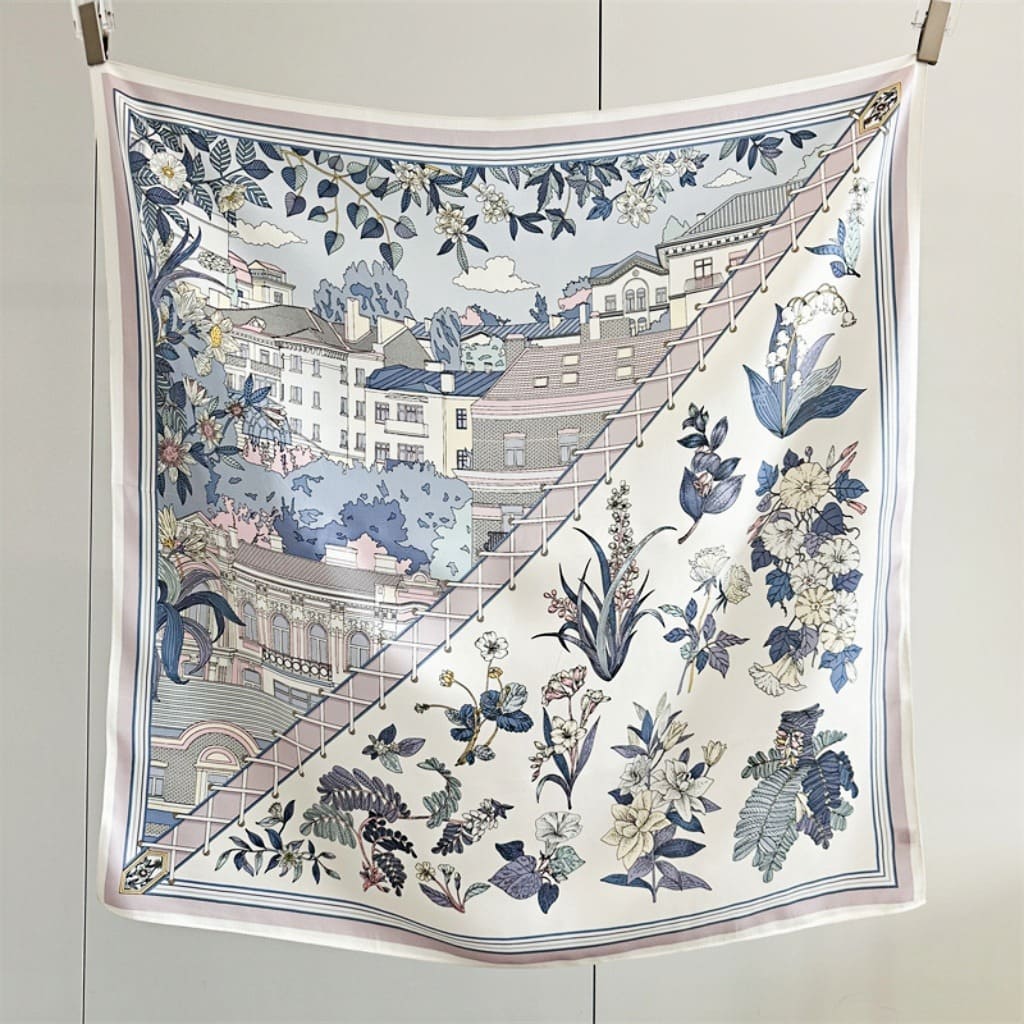 MaraSilk Pure Mulberry Silk Scarf - Square Crepe Satin MS394 34" x 34" MS39402