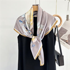 MaraSilk Pure Mulberry Silk Scarf - Square Crepe Satin MS396