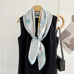 MaraSilk Pure Mulberry Silk Scarf - Square Crepe Satin MS396