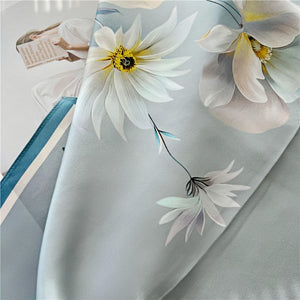 MaraSilk Pure Mulberry Silk Scarf - Square Crepe Satin MS396