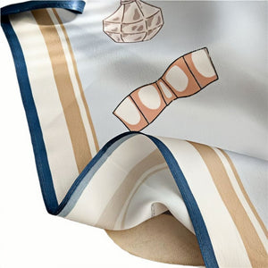 MaraSilk Pure Mulberry Silk Scarf - Square Crepe Satin MS398