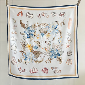 MaraSilk Pure Mulberry Silk Scarf - Square Crepe Satin MS398 34" x 34" MS39801