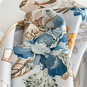 MaraSilk Pure Mulberry Silk Scarf - Square Crepe Satin MS398