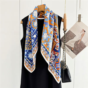 MaraSilk Pure Mulberry Silk Scarf - Square Crepe Satin MS400