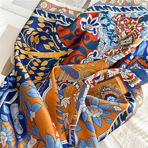 MaraSilk Pure Mulberry Silk Scarf - Square Crepe Satin MS400