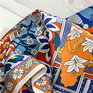 MaraSilk Pure Mulberry Silk Scarf - Square Crepe Satin MS400