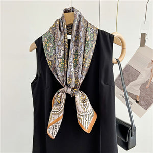 MaraSilk Pure Mulberry Silk Scarf - Square Crepe Satin MS402