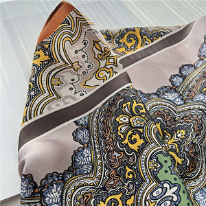 MaraSilk Pure Mulberry Silk Scarf - Square Crepe Satin MS402