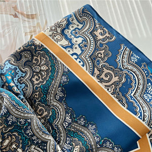 MaraSilk Pure Mulberry Silk Scarf - Square Crepe Satin MS402