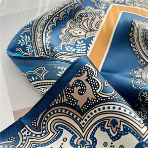 MaraSilk Pure Mulberry Silk Scarf - Square Crepe Satin MS402