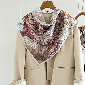 MaraSilk Pure Mulberry Silk Scarf - Square Crepe Satin MS403