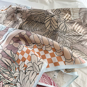 MaraSilk Pure Mulberry Silk Scarf - Square Crepe Satin MS403