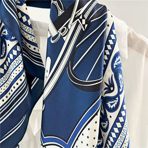 MaraSilk Pure Mulberry Silk Scarf - Square Crepe Satin MS404