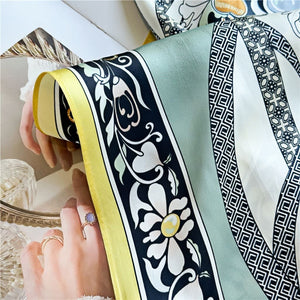 MaraSilk Pure Mulberry Silk Scarf - Square Crepe Satin MS405