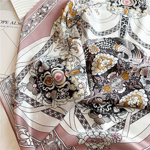 MaraSilk Pure Mulberry Silk Scarf - Square Crepe Satin MS405