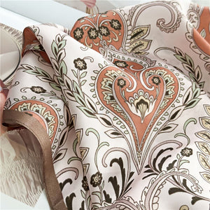 MaraSilk Pure Mulberry Silk Scarf - Square Crepe Satin MS406