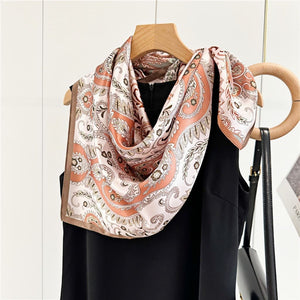 MaraSilk Pure Mulberry Silk Scarf - Square Crepe Satin MS406