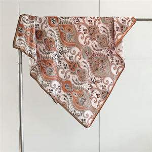 MaraSilk Pure Mulberry Silk Scarf - Square Crepe Satin MS406