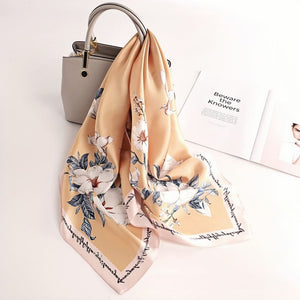 MaraSilk Pure Mulberry Silk Scarf - Square Crepe Satin MS407 34" x 34" MS40701