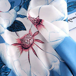 MaraSilk Pure Mulberry Silk Scarf - Square Crepe Satin MS407