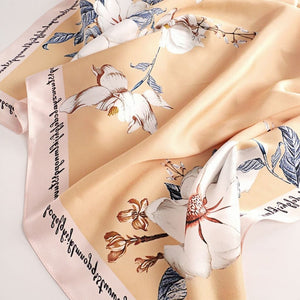 MaraSilk Pure Mulberry Silk Scarf - Square Crepe Satin MS407