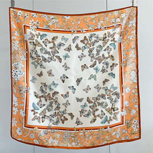 MaraSilk Pure Mulberry Silk Scarf - Square Crepe Satin MS408 34" x 34" MS40801