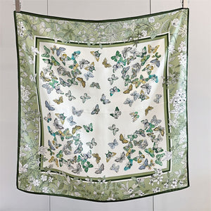 MaraSilk Pure Mulberry Silk Scarf - Square Crepe Satin MS408 34" x 34" MS40802