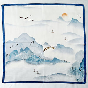 MaraSilk Pure Mulberry Silk Scarf Square Crepe Satin MS41-11