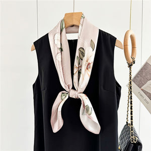 MaraSilk Pure Mulberry Silk Scarf - Square Crepe Satin MS410