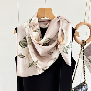 MaraSilk Pure Mulberry Silk Scarf - Square Crepe Satin MS410