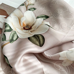 MaraSilk Pure Mulberry Silk Scarf - Square Crepe Satin MS410