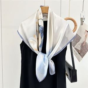 MaraSilk Pure Mulberry Silk Scarf - Square Crepe Satin MS411 34" x 34" MS41101