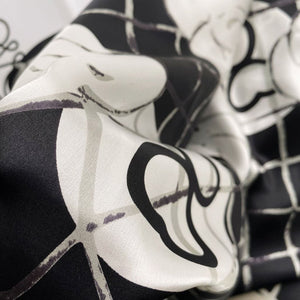 MaraSilk Pure Mulberry Silk Scarf - Square Crepe Satin MS412