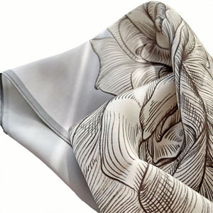 MaraSilk Pure Mulberry Silk Scarf - Square Crepe Satin MS414