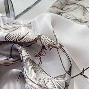 MaraSilk Pure Mulberry Silk Scarf - Square Crepe Satin MS414