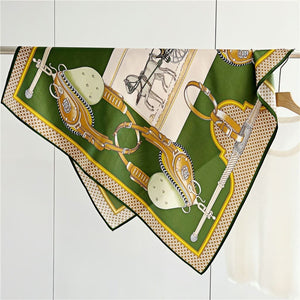 MaraSilk Pure Mulberry Silk Scarf - Square Crepe Satin MS415