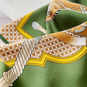 MaraSilk Pure Mulberry Silk Scarf - Square Crepe Satin MS415