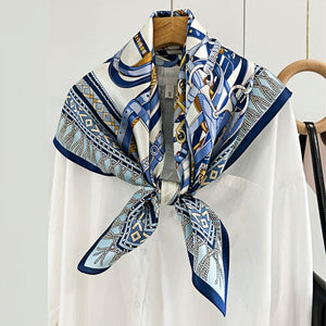 MaraSilk Pure Mulberry Silk Scarf - Square Crepe Satin MS416