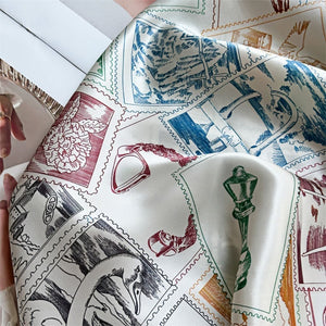 MaraSilk Pure Mulberry Silk Scarf - Square Crepe Satin MS417