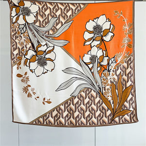 MaraSilk Pure Mulberry Silk Scarf - Square Crepe Satin MS418