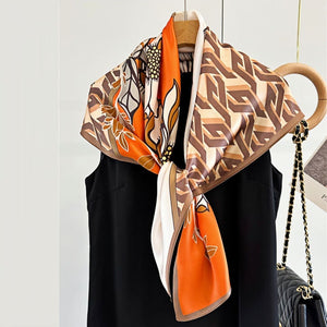 MaraSilk Pure Mulberry Silk Scarf - Square Crepe Satin MS418 34" x 34" MS41801