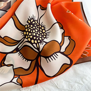 MaraSilk Pure Mulberry Silk Scarf - Square Crepe Satin MS418