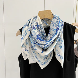 MaraSilk Pure Mulberry Silk Scarf - Square Crepe Satin MS419