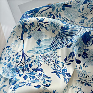 MaraSilk Pure Mulberry Silk Scarf - Square Crepe Satin MS419